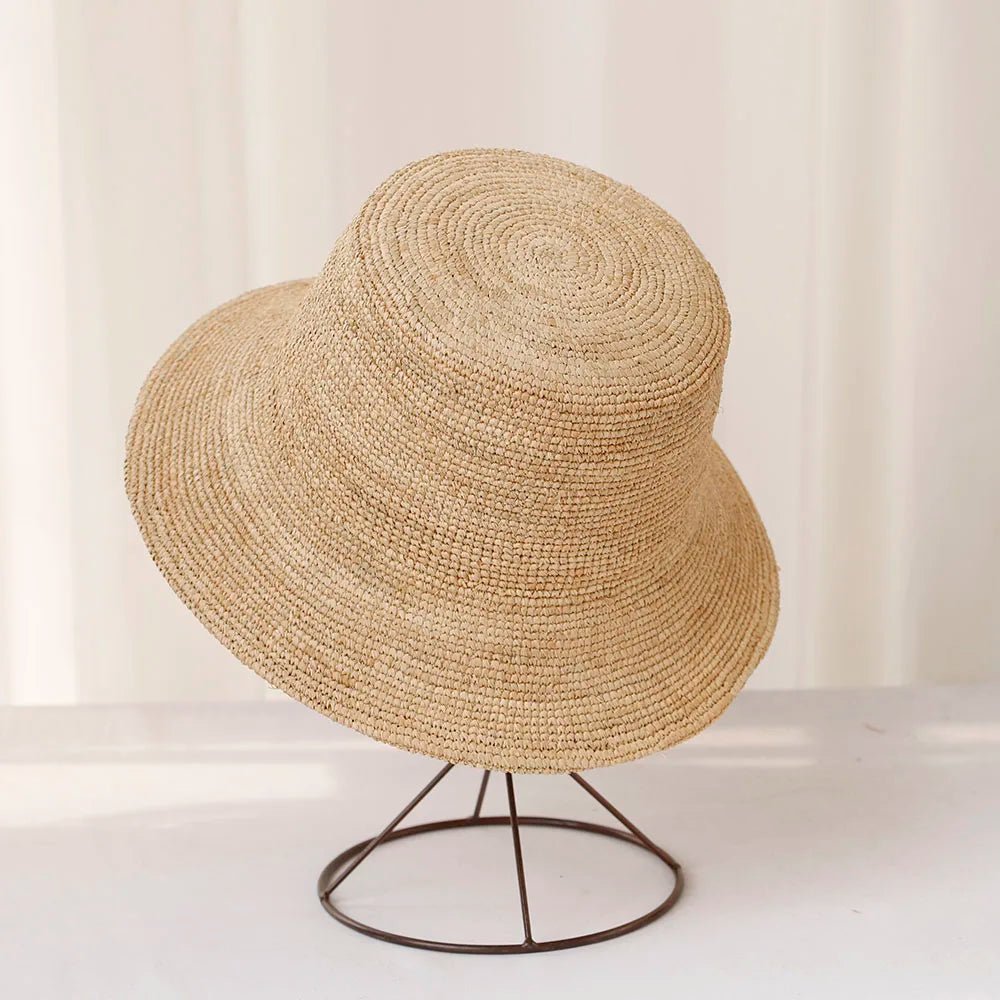 SOERA Ariel Raffia Bucket Hat - Accessories - Light Brown 56-58 cm
