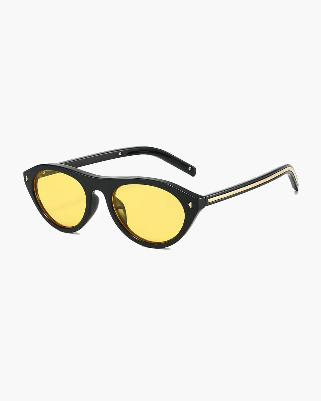SOERA Elina Oversized Sunglasses - Accessories - Black Yellow