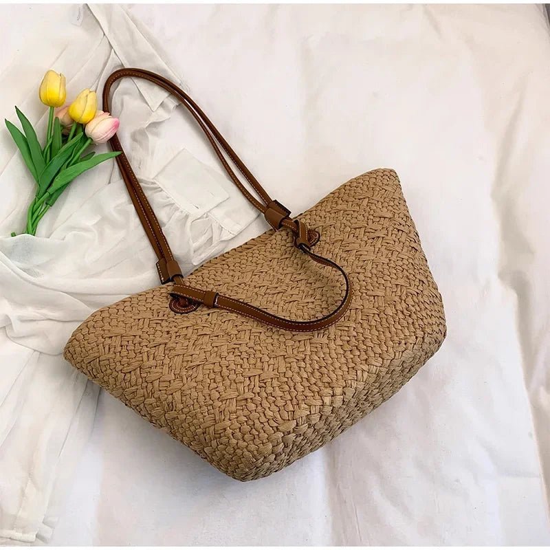 SOERA Margot Woven Summer Tote - Bag - Cream Large