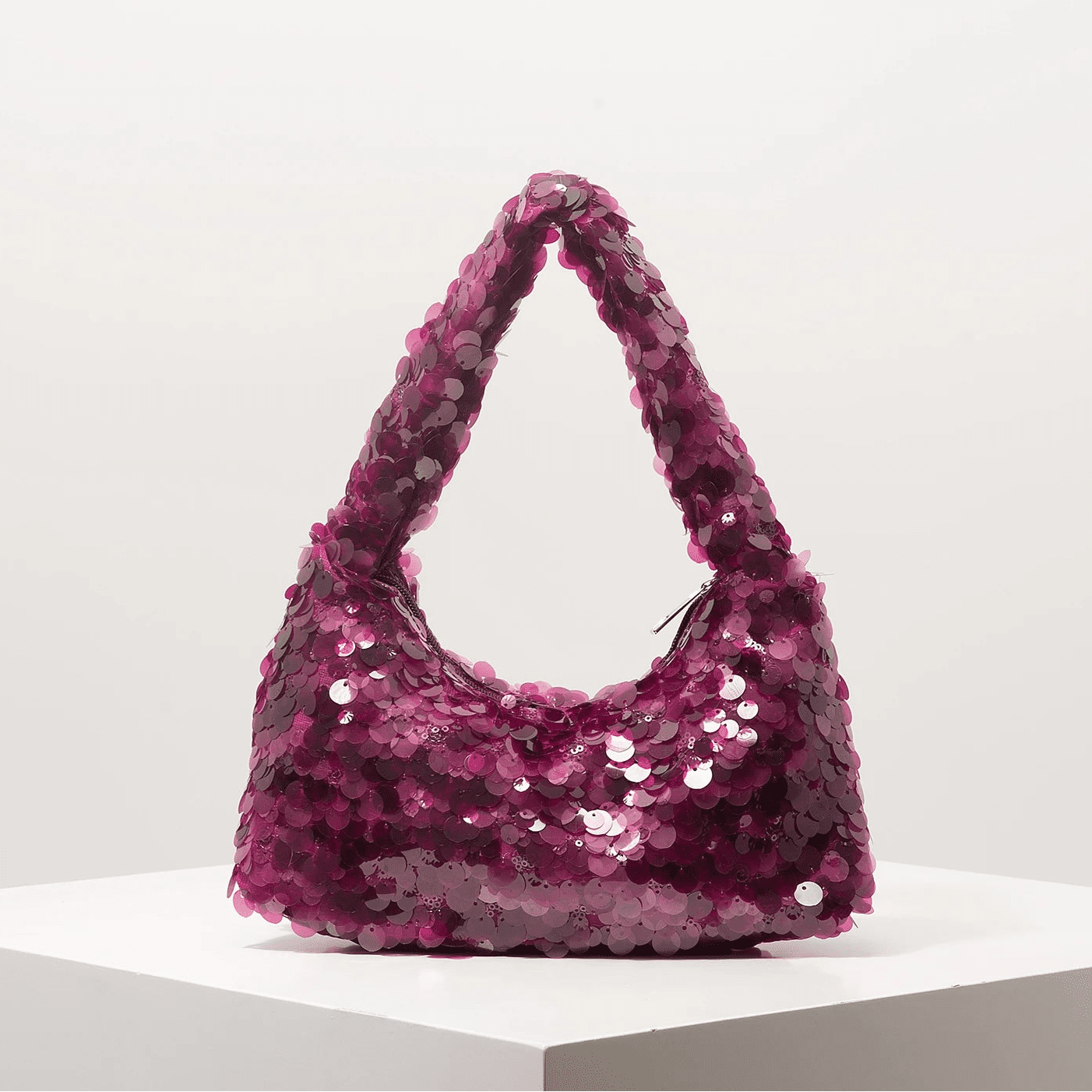 SOERA Sophia Sequin Evening Shoulder Bag - Bag - Beige