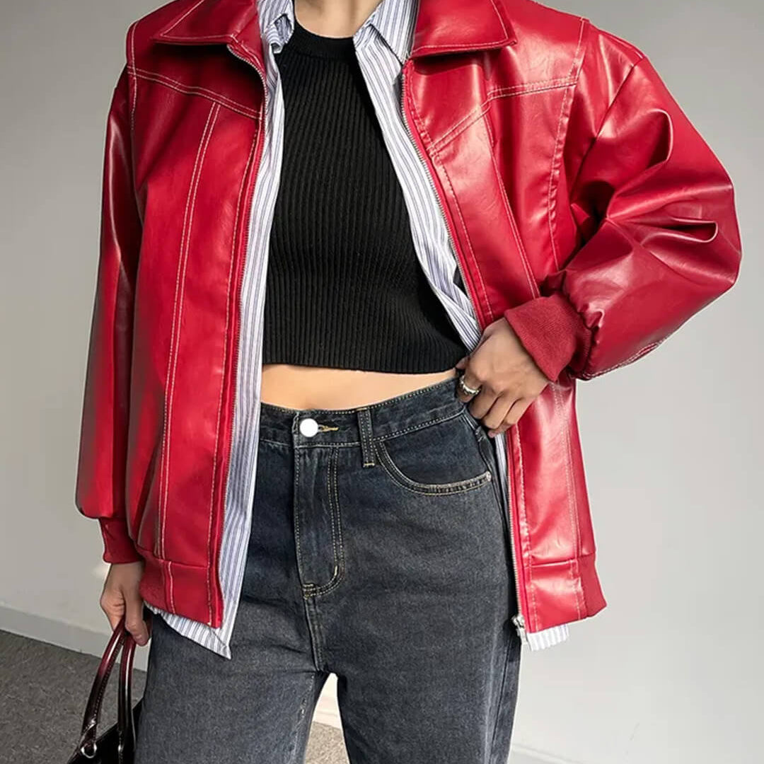 Brooke Zip-Up Bomber Jacket