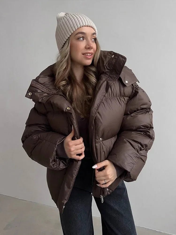 SOERA Rosalie Puffer Jacket - Coats & Jackets - 1005010161863702-;gU1761217546081835829 Dark Brown S