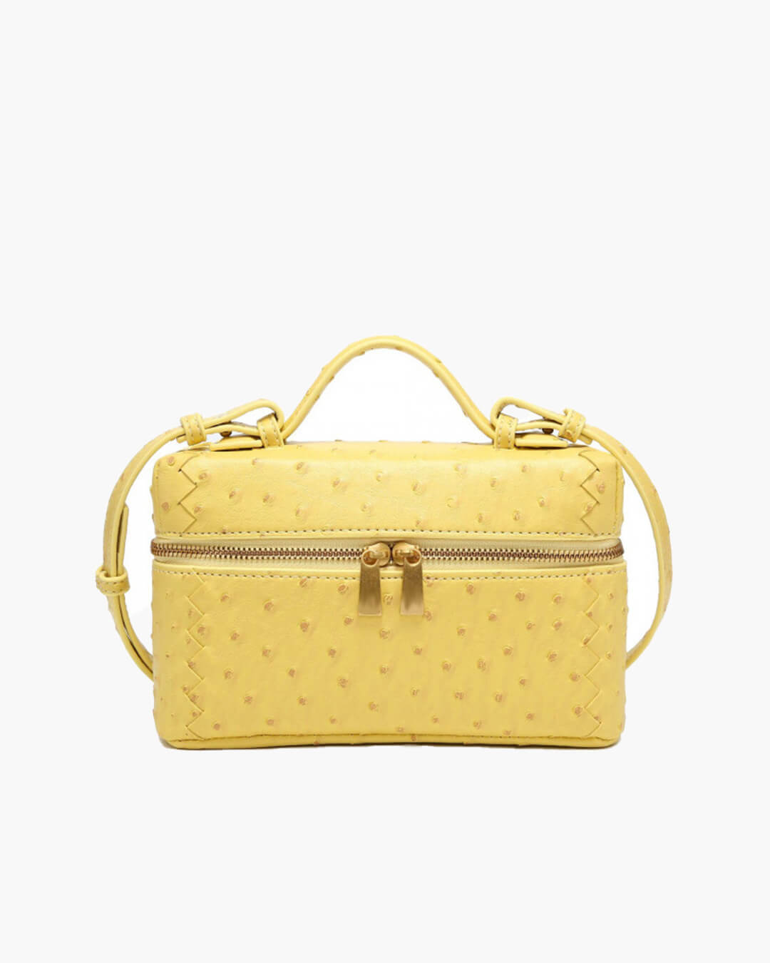 SOERA Delphine Leather Box Bag - Handbags - Yellow