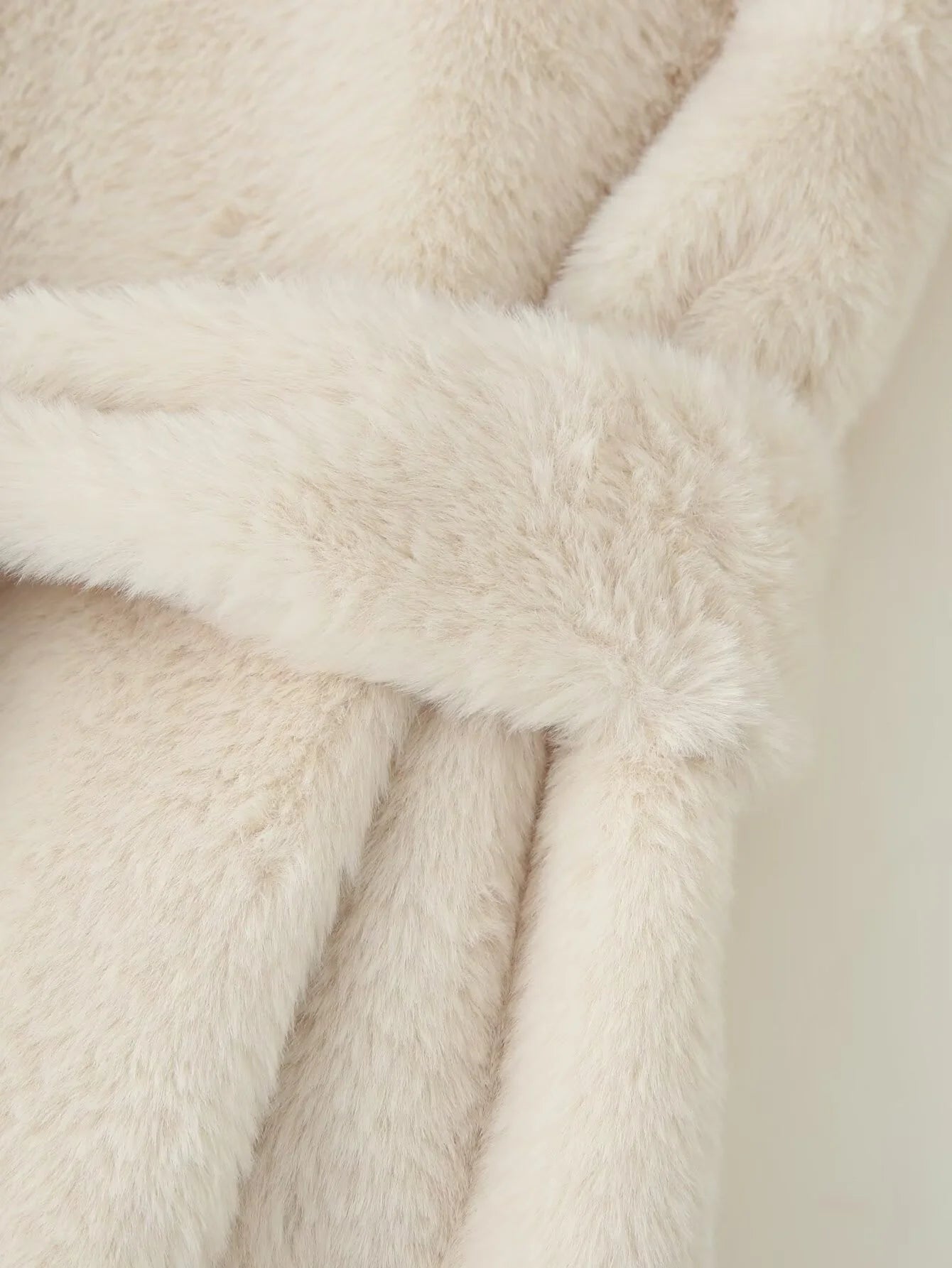 SOERA Farrah Faux Fur Coat with Belt - Jackets - 3256810101987871-;Ch1763625119772959543 Creme L