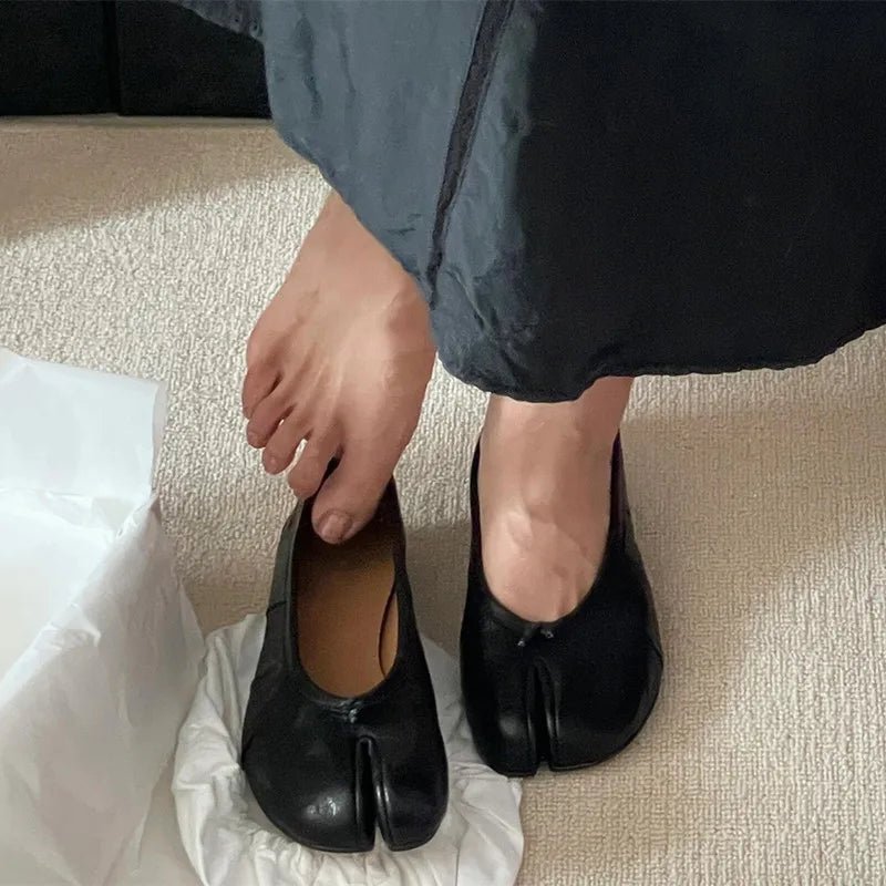 SOERA Bianca Split - Toe Leather Mules - Shoes - Black 37