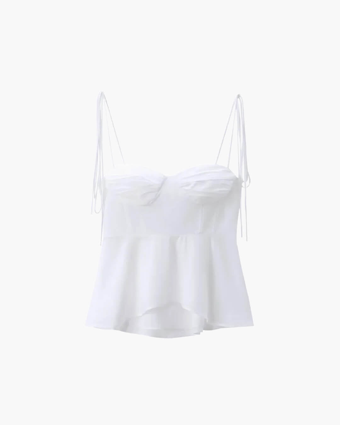 SOERA Jada Peplum Corset Cami Top - Tops - 1005007226627562-;sh1771345867932487821 White L