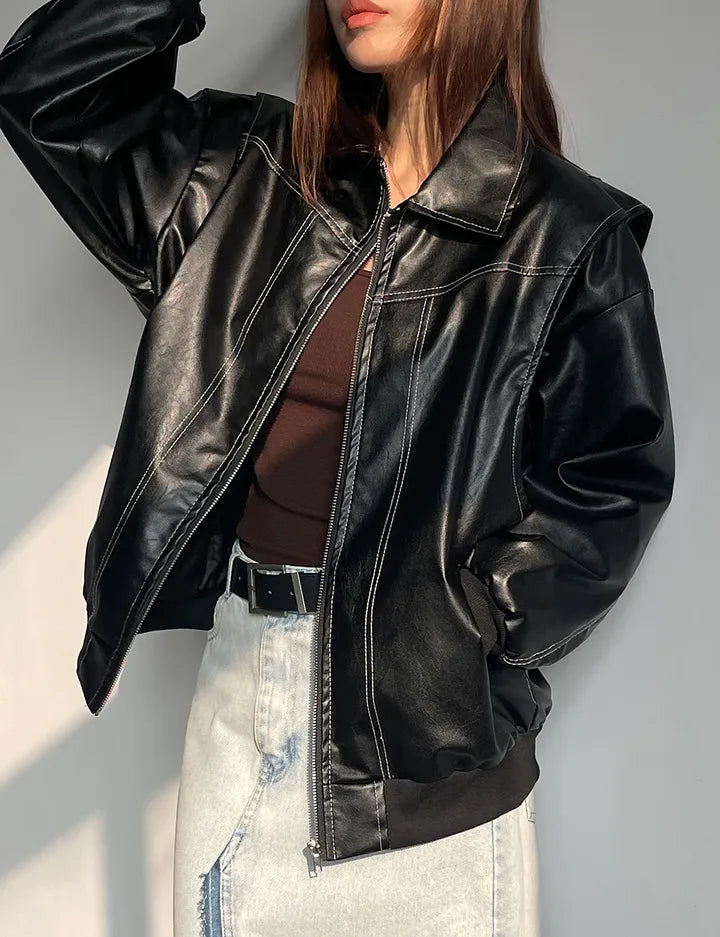 Brooke glidelås bomberjakke