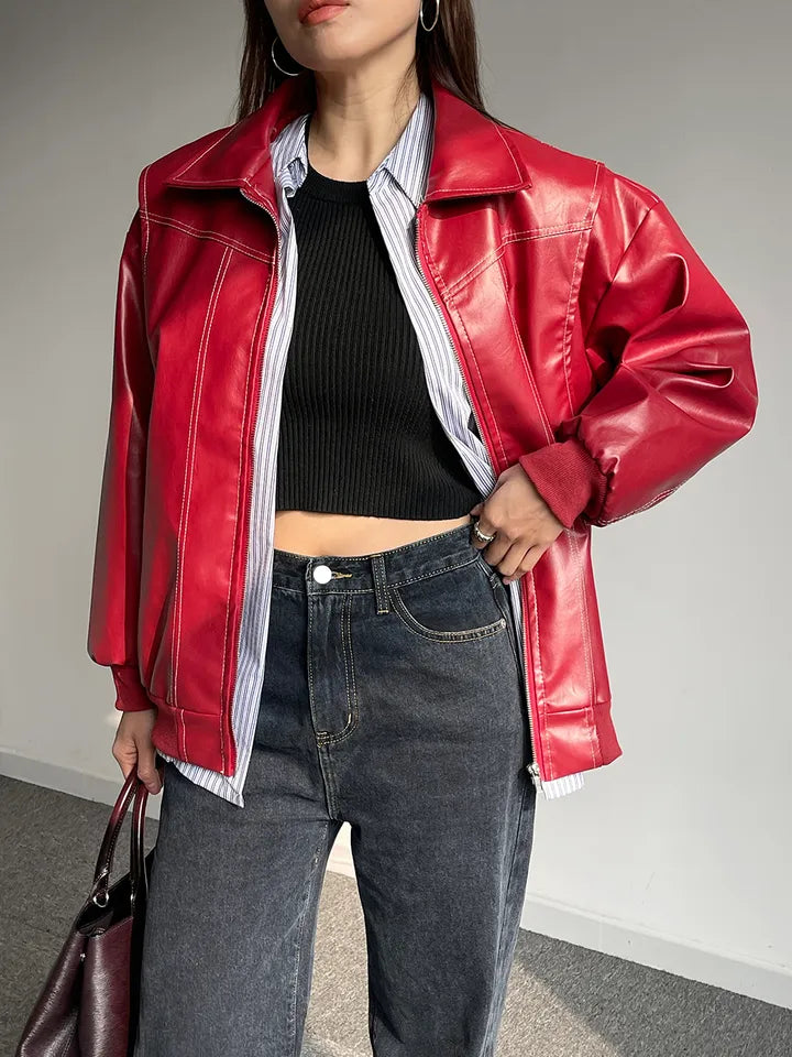 Brooke glidelås bomberjakke