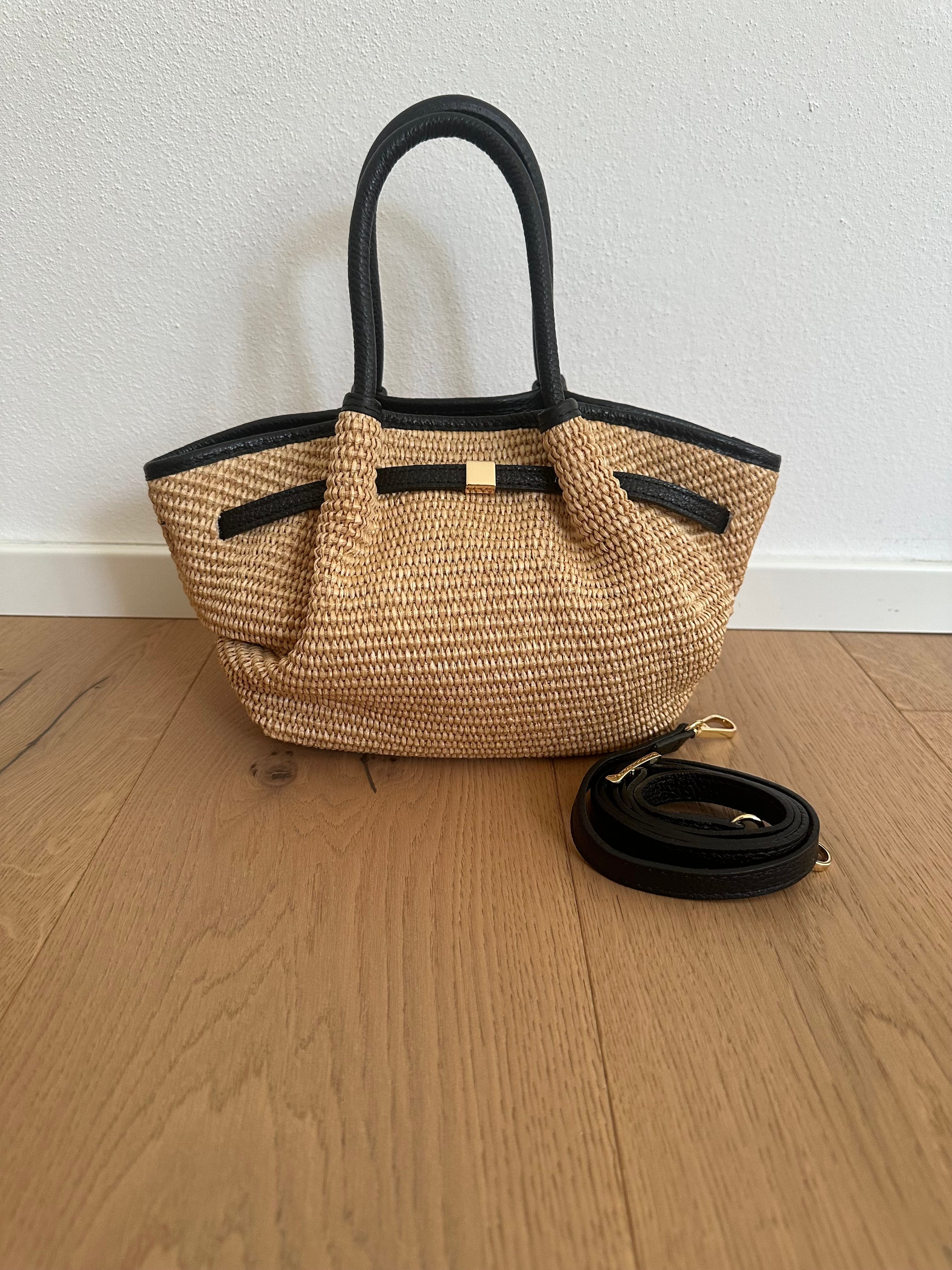 Francia liten vevd tote-veske