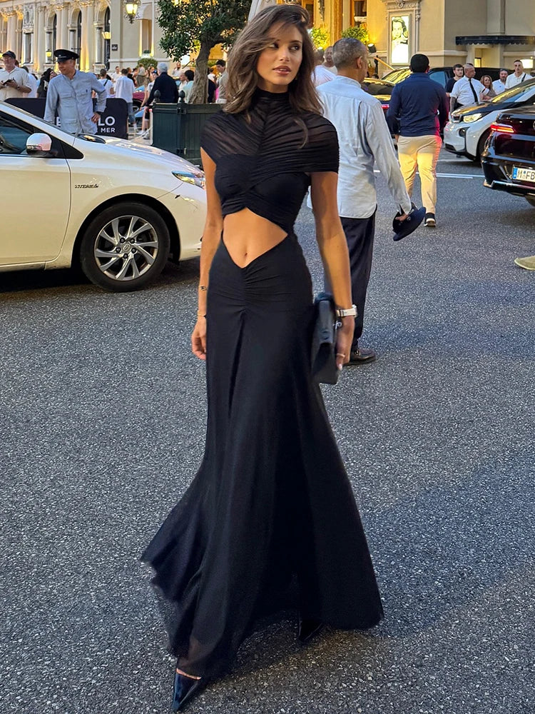 Miranda Ruched Bodycon Maxi Dress