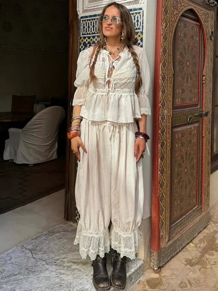 Sophia blonde lantern-dress