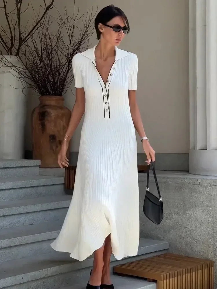 Serena trikot-strikkekjole