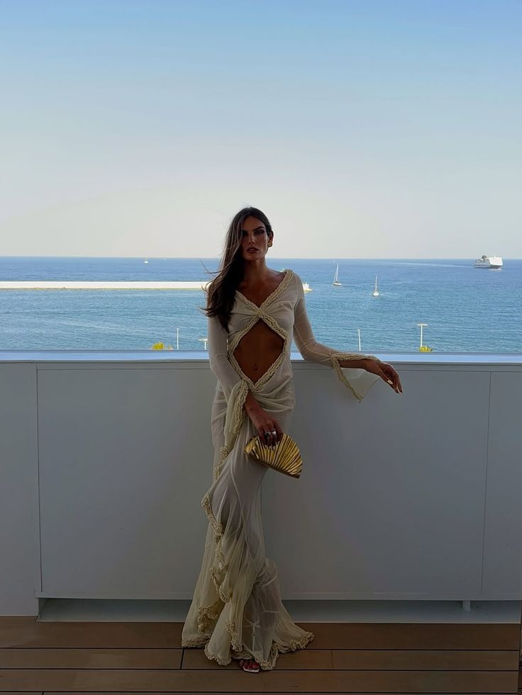 Vivian gjennomsiktig bodycon-kjole