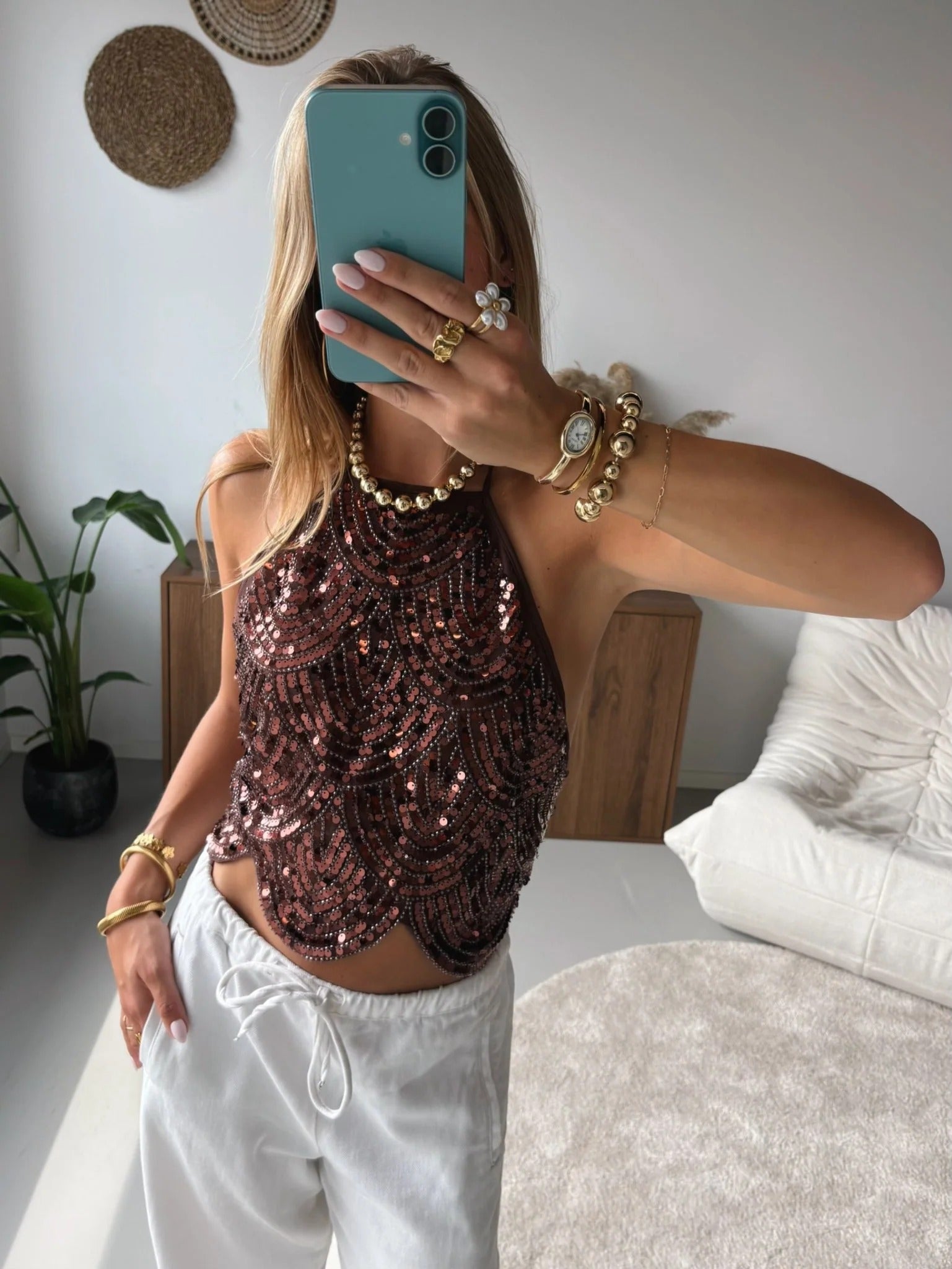 Sophia Sequin  Top