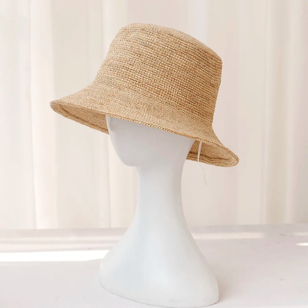 SOERA Ariel Raffia Bucket Hat - Accessories -  Light Brown 56-58 cm