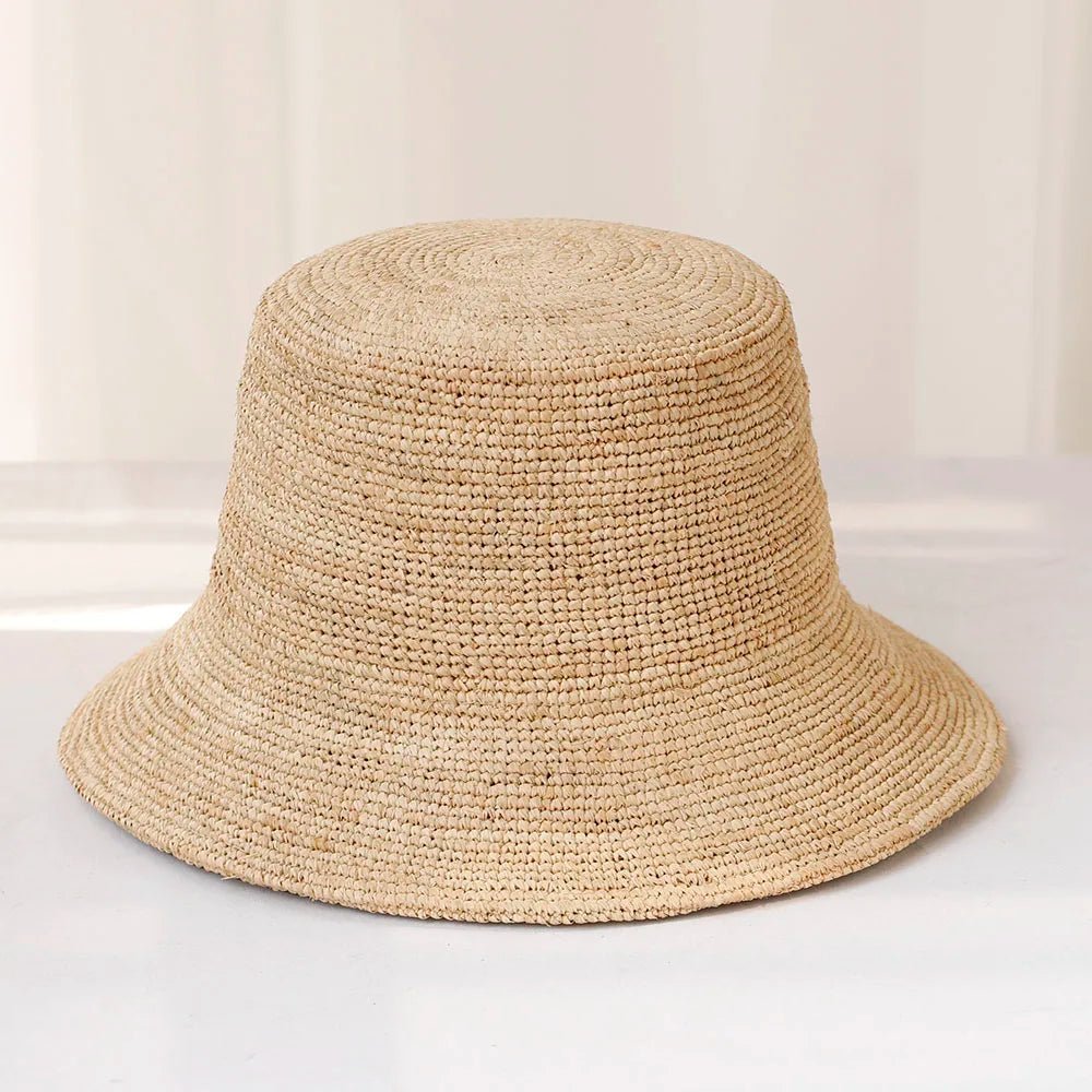 SOERA Ariel Raffia Bucket Hat - Accessories -  Light Brown 56-58 cm