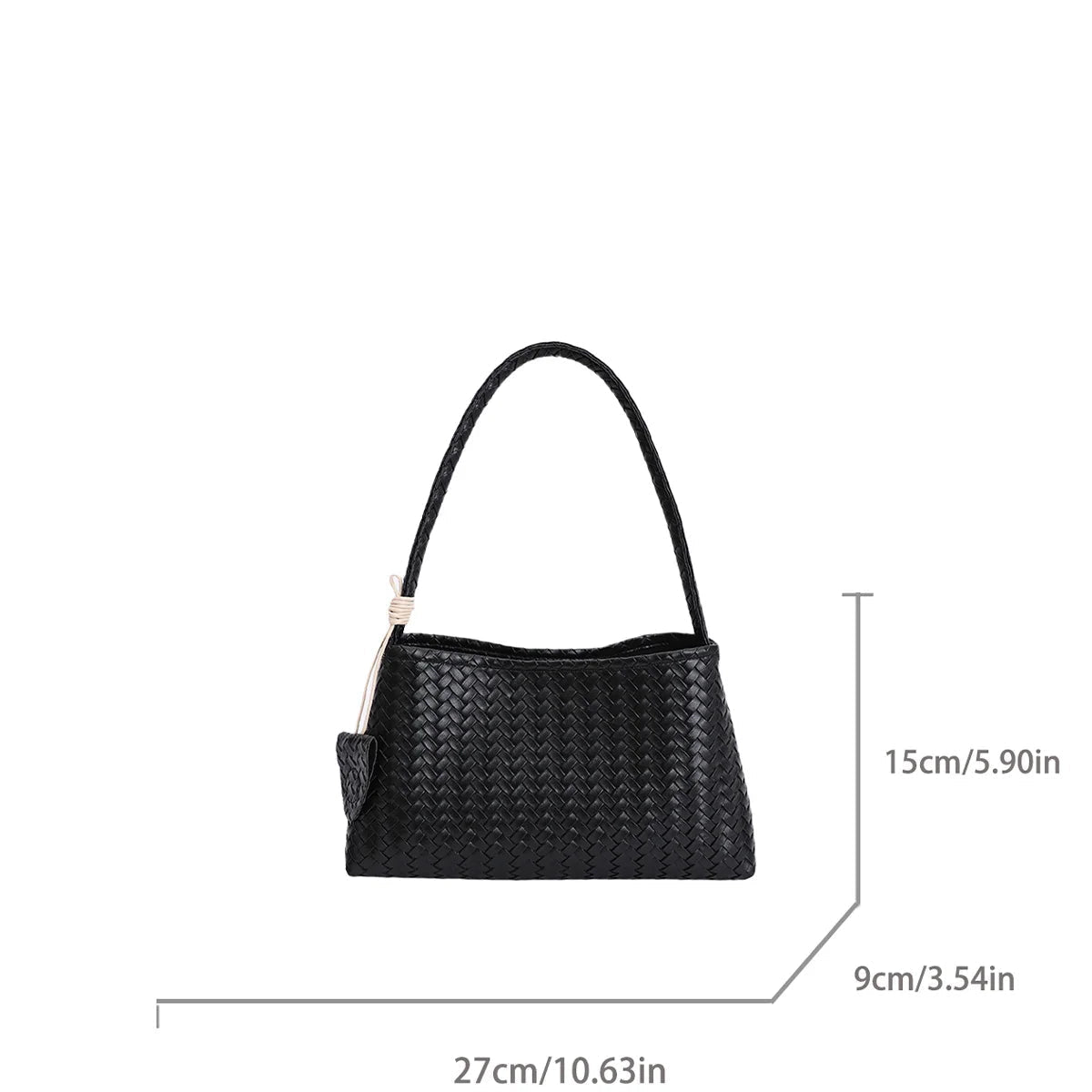 SOERA Jasmin Woven Shoulder Bag - Bag - SOERA-327683-BUR-OS-57667 Burgundy