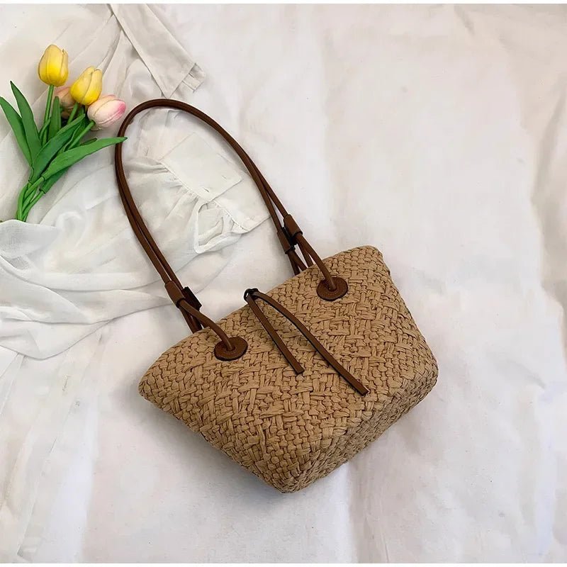 SOERA Margot Woven Summer Tote - Bag -  Cream Large