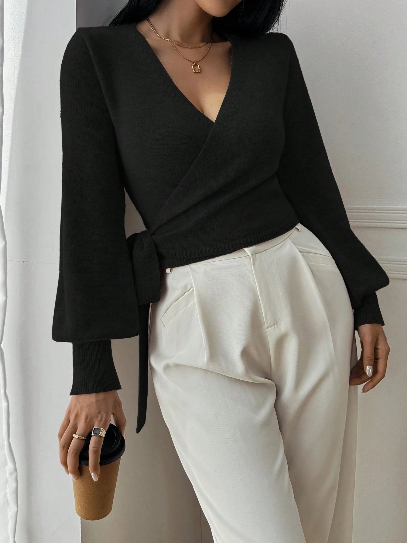 SOERA Diana Knitted Cardigan - Cardigans - aK1760504685434013478 Black S