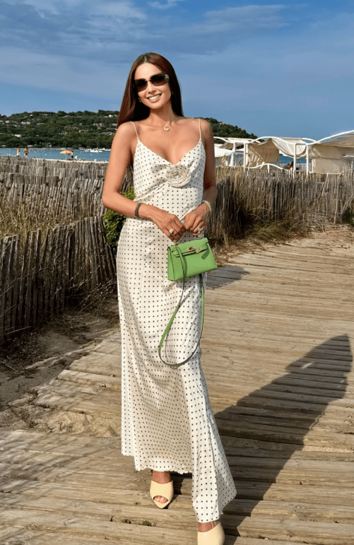 SOERA Aivosa Polka Dot Floral-Appliqué Maxi Dress - Dress - SOERA-960259-DEF-OS-29828 S