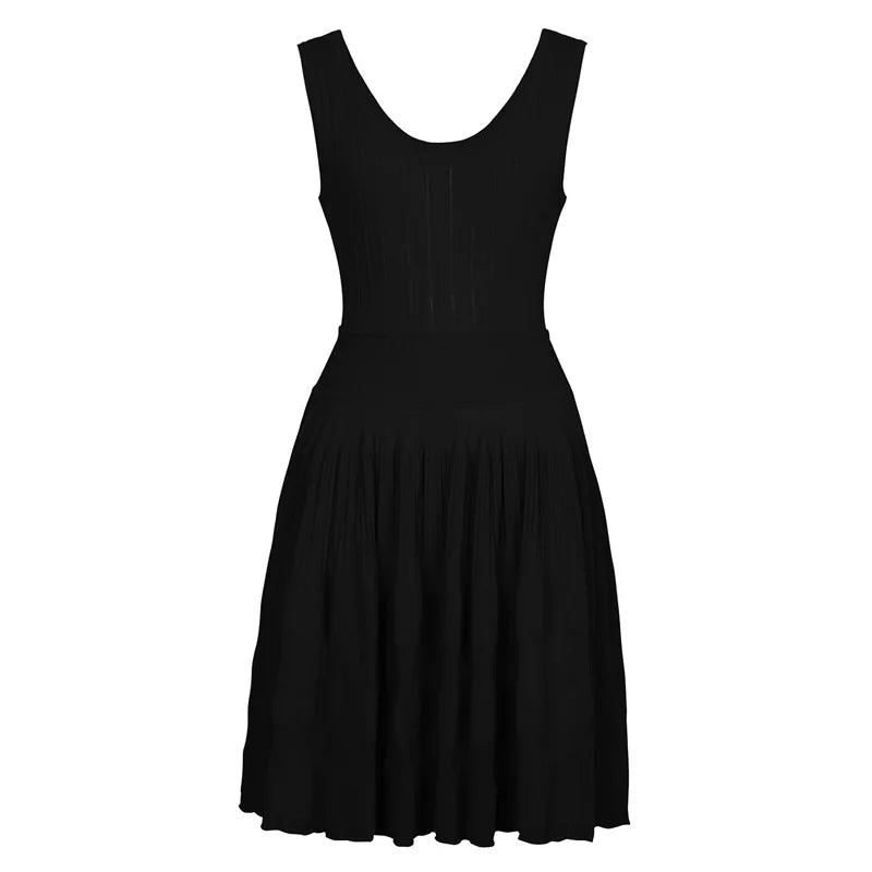 SOERA Alicia Knitted Sling Mini Dress - Dress -  Black S
