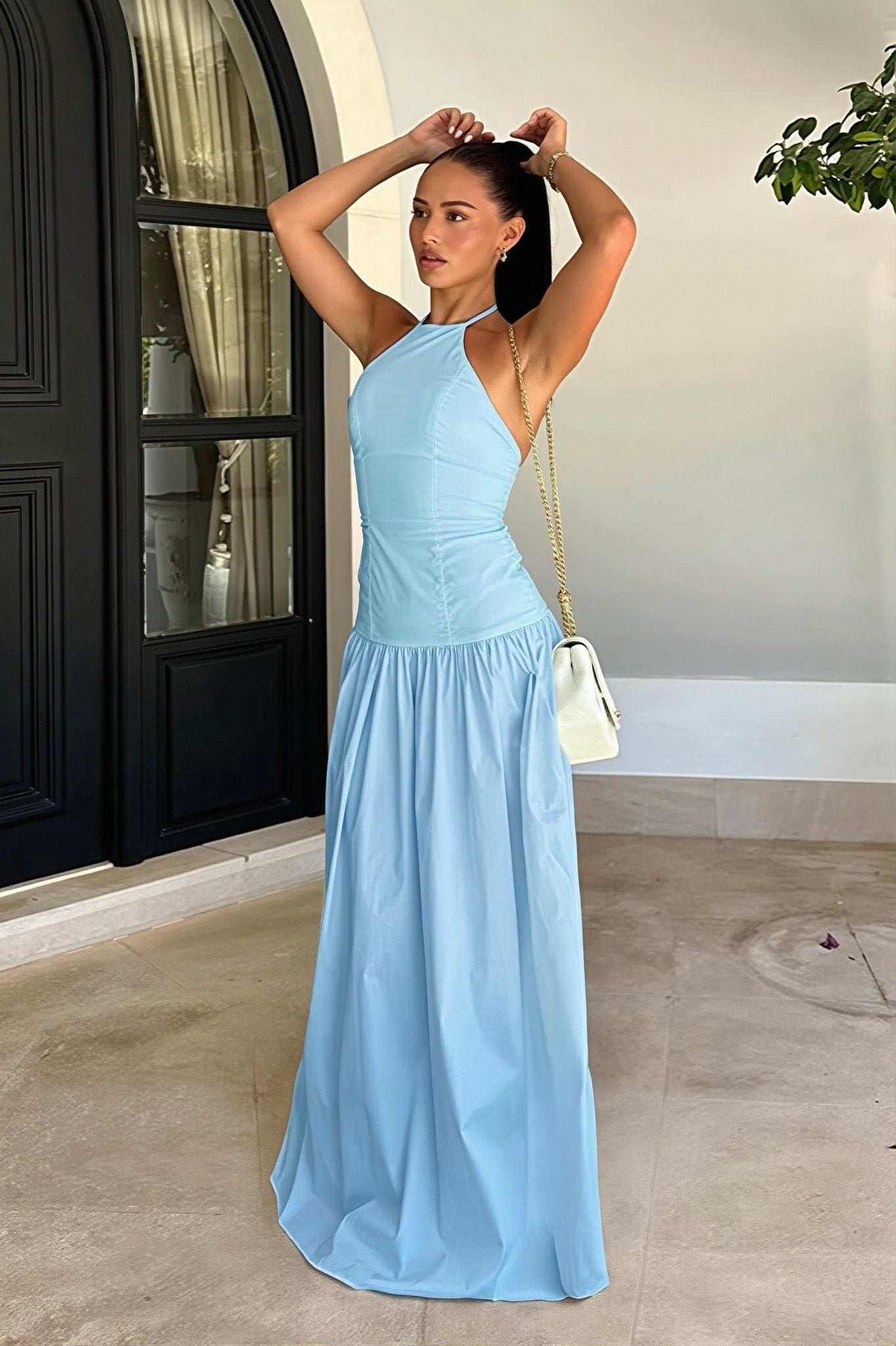 SOERA Stella Backless Bodycon Maxi Dress - Dress -  L