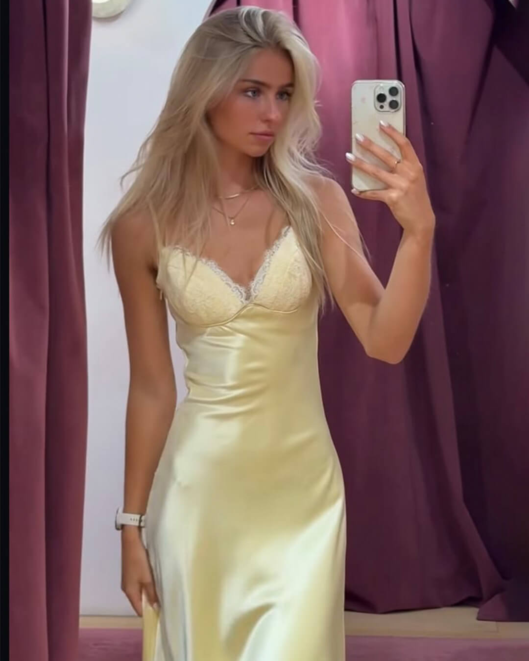 SOERA Aliana Backless Satin Midi Dress - Dresses -  XS