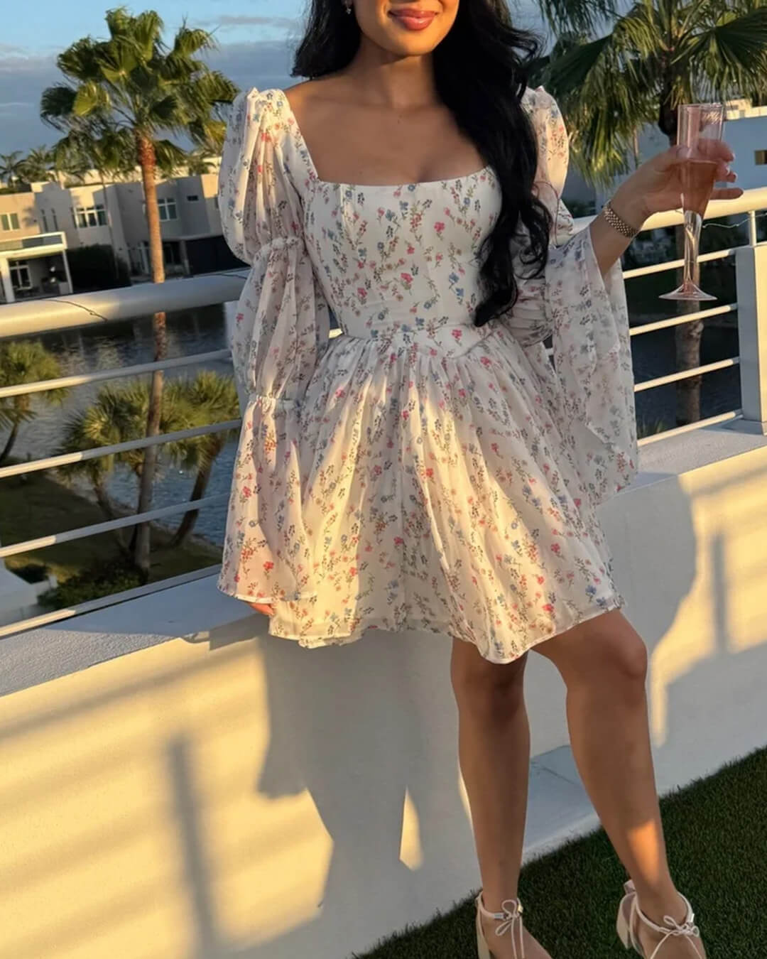 SOERA Bianca Off-Shoulder Ruffled Mini Dress - Dresses -  White L