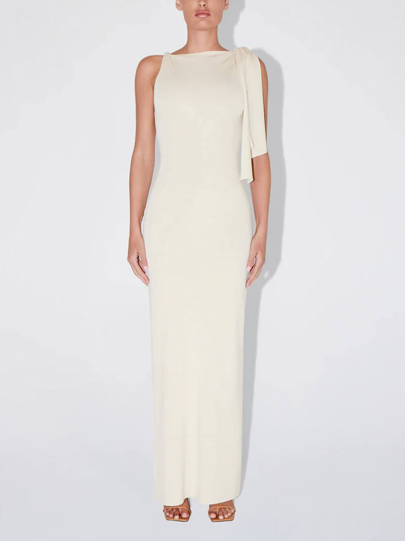 SOERA Kylie knotted maxi dress - Dresses - DWOD2-WK053001 Black S