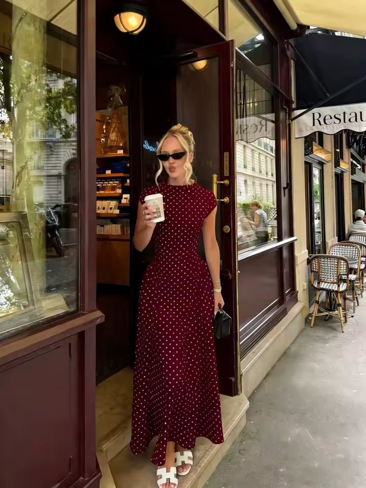SOERA Ruby Flare Maxi Dress with Cap Sleeves - Dresses -  Pink XS