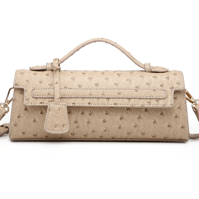 SOERA Bianca Embossed Clutch - Handbags -  Beige