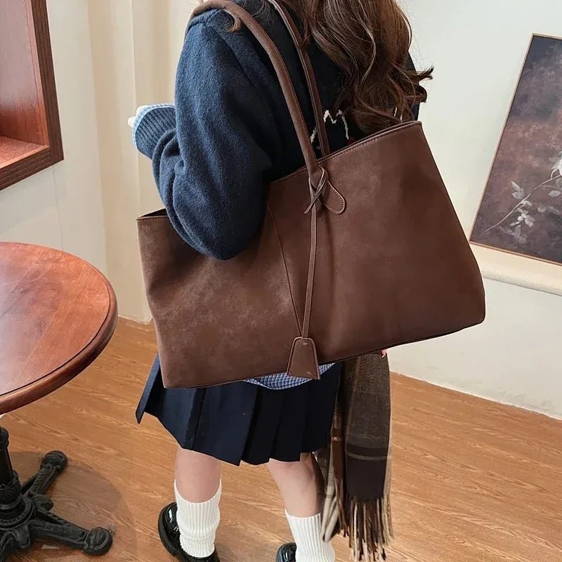 SOERA Joan Vegan Suede Bag - Handbags - 3256809459981451-;Vf1757549907236054079 Brown