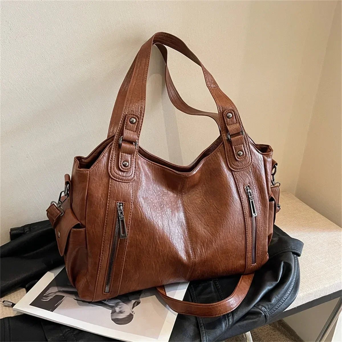 SOERA Kyla Shoulder Bag - Handbags - 3256807388183306-;nB1756089261329594085 Dark Brown Regular