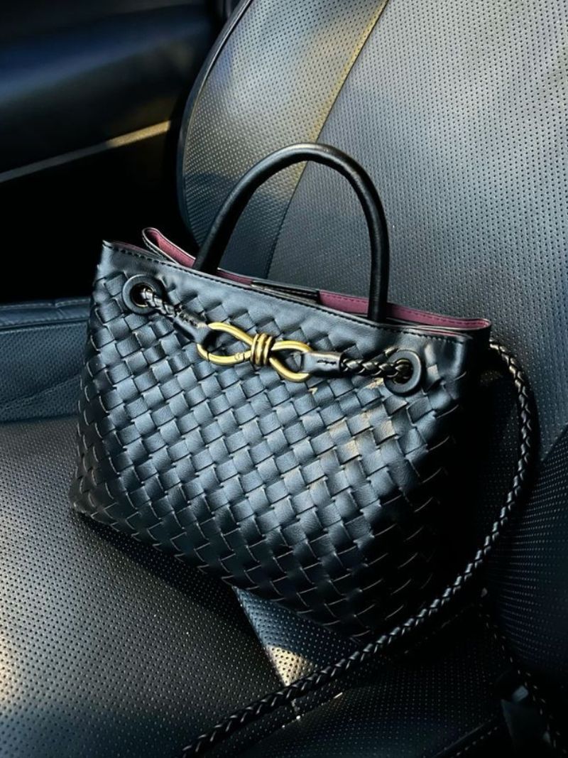 SOERA Lucia Woven Bag - Handbags - DBAD2-RE700001 Medium Coffee
