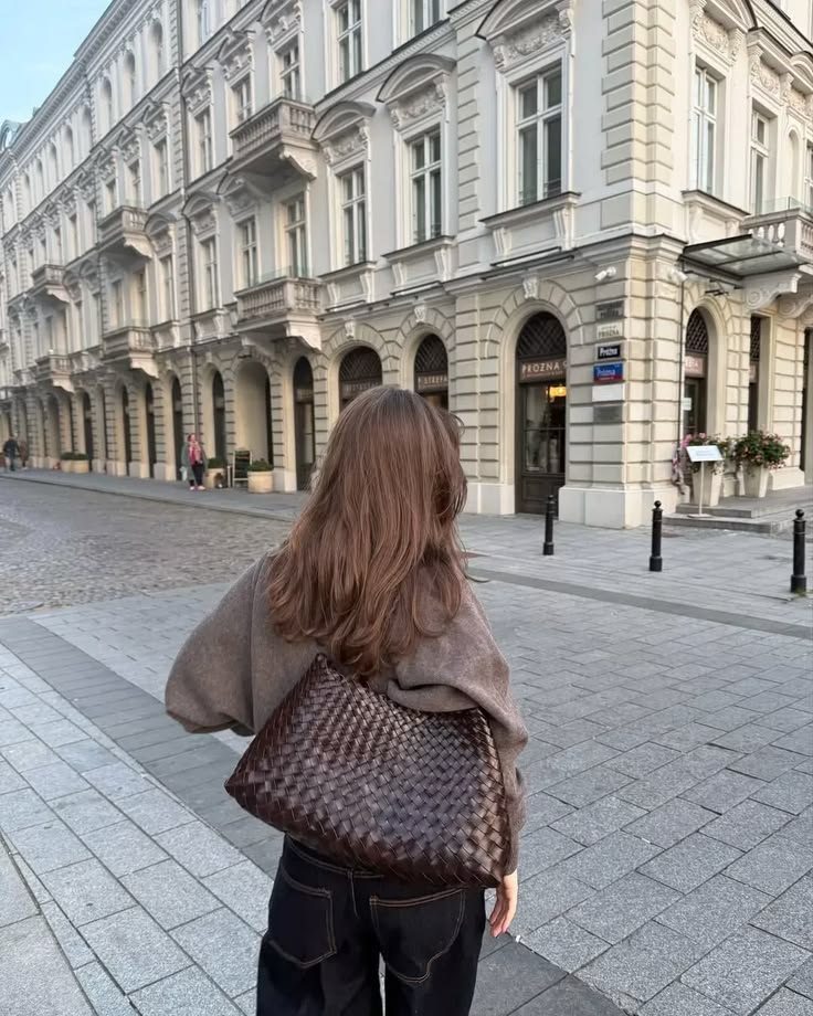 SOERA Marissa Vegan Leather Woven Bag Medium - Handbags - Soera-Marissa-Vegan-Leather-Woven-Bag-Medium-Handbag/Darkbrown Dark Brown Regular