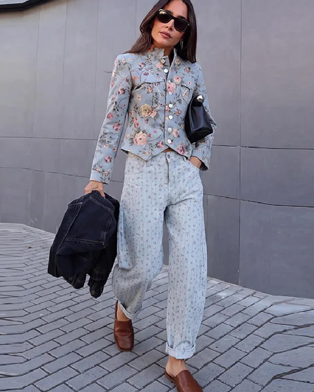 SOERA Laura Vintage Jacquard Cropped Jacket - Jacket - SOERA-203779-PIC-L-14883 L