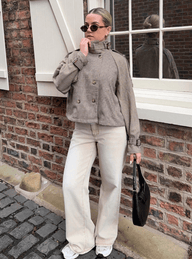 Rose rutet trenchcoat
