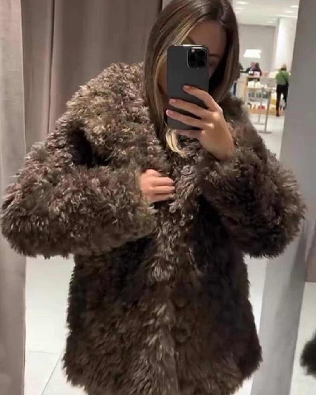SOERA Betty Faux Fur Jacket - Jackets - 3256807807969767-;Zd1762946091125628319 Brown XS
