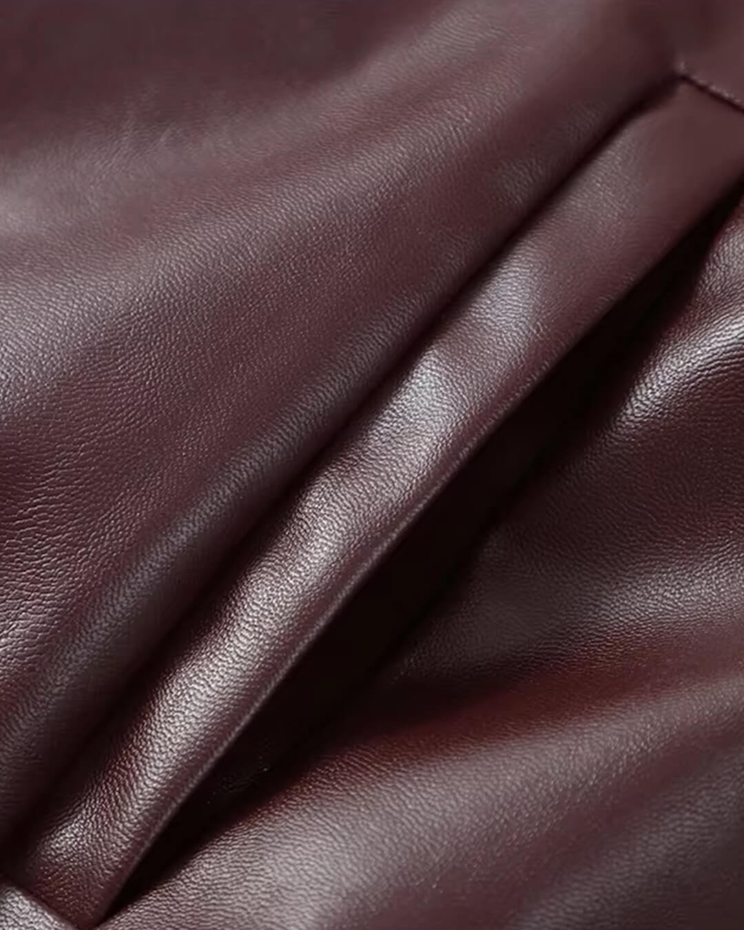SOERA Fiona Faux Leather Lapel Jacket - Jackets - SOERA-887299-WIN-S-53667 Wine Red S