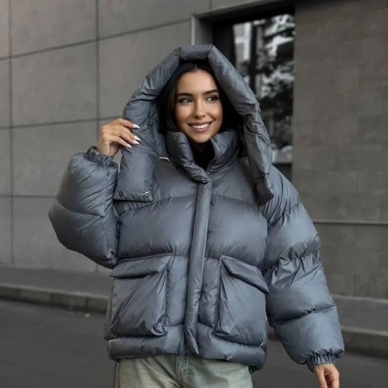 SOERA Janine Hooded Puffer Jacket - Jackets - HK1762345864134968518 Gray S