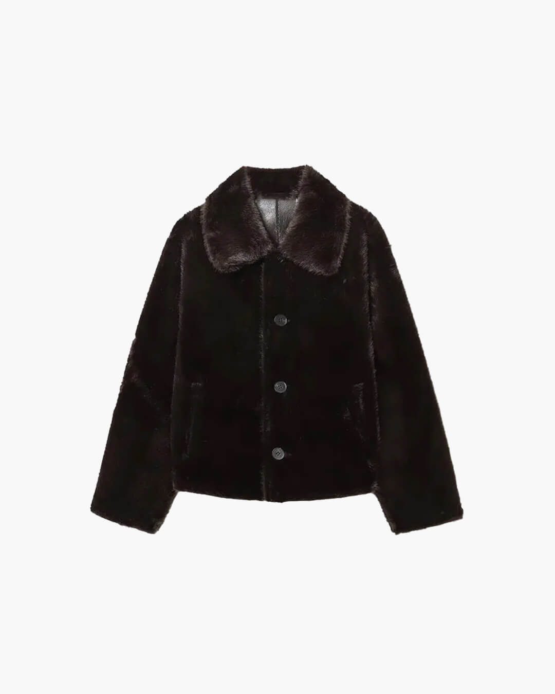 SOERA Joana Reversible Faux fur Leather Jacket - Jackets - 1005010183451153-;ZH1762998400013718184 Chocolate XS