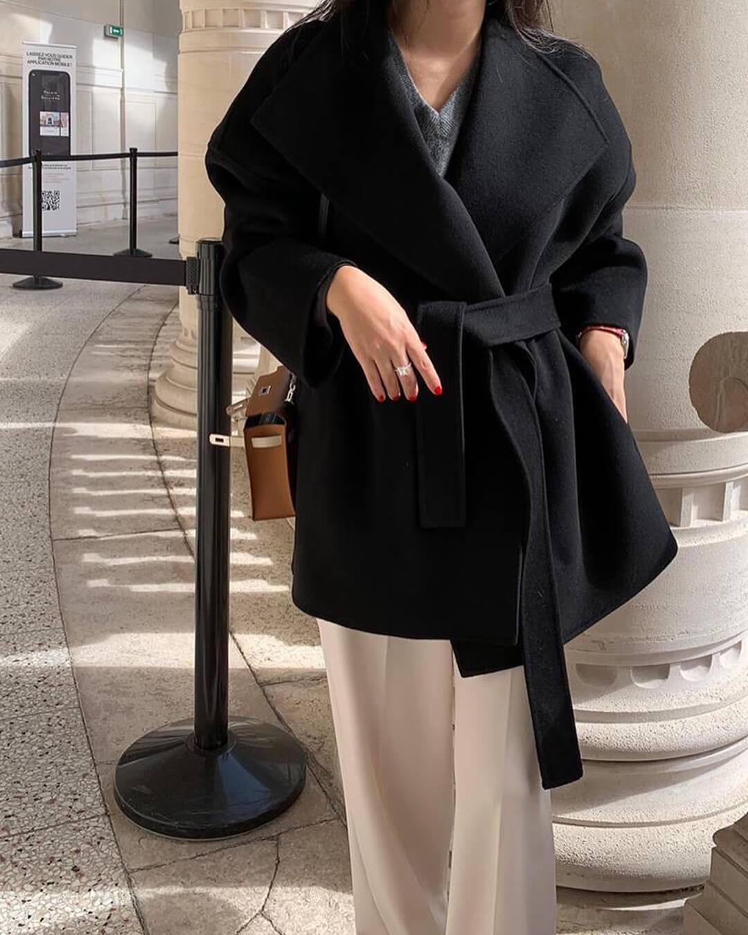 SOERA Lorelie Belted Wrap Coat - Jackets -  Brown