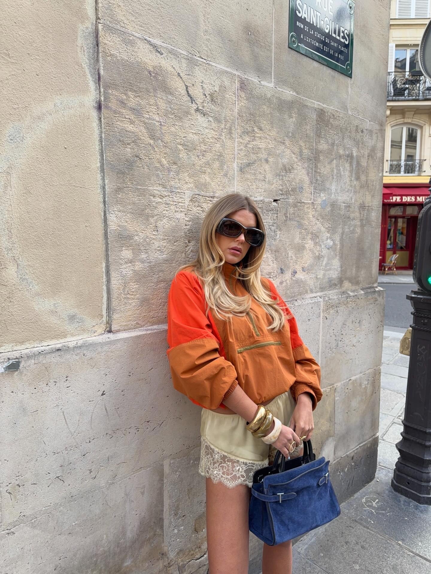 SOERA Margot Half-Zip Windbreaker Jacket - Jackets -  Orange XS