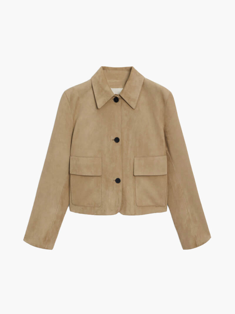 SOERA Marissa Faux Suede Jacket - jackets - Soera-Marissa-Suede-Jacket-Brown/S S