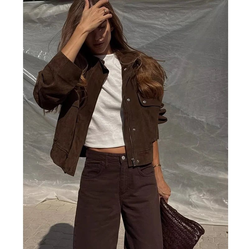 SOERA Sienna Faux Suede Jacket - Jackets - 1005009941377550-;hl1773374039270381570 XS