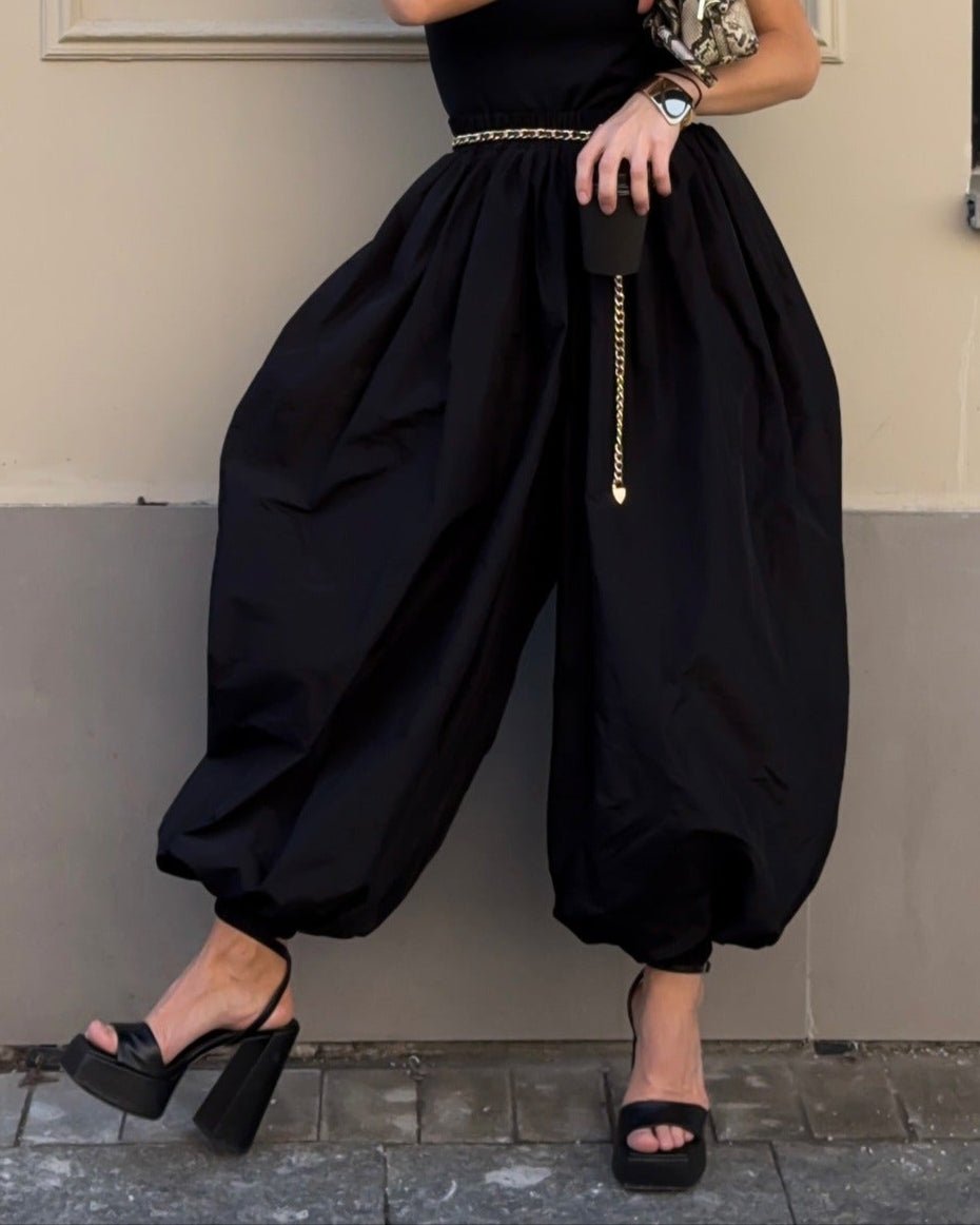 SOERA Kerry High-Waisted Balloon Pants - Pants - SOERA-730307-BLA-M-55715 Black M