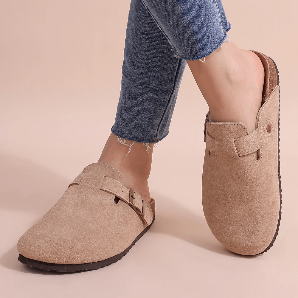 SOERA Minerva Adjustable Buckle Slip - On Sandals - Shoes -  Beige 37