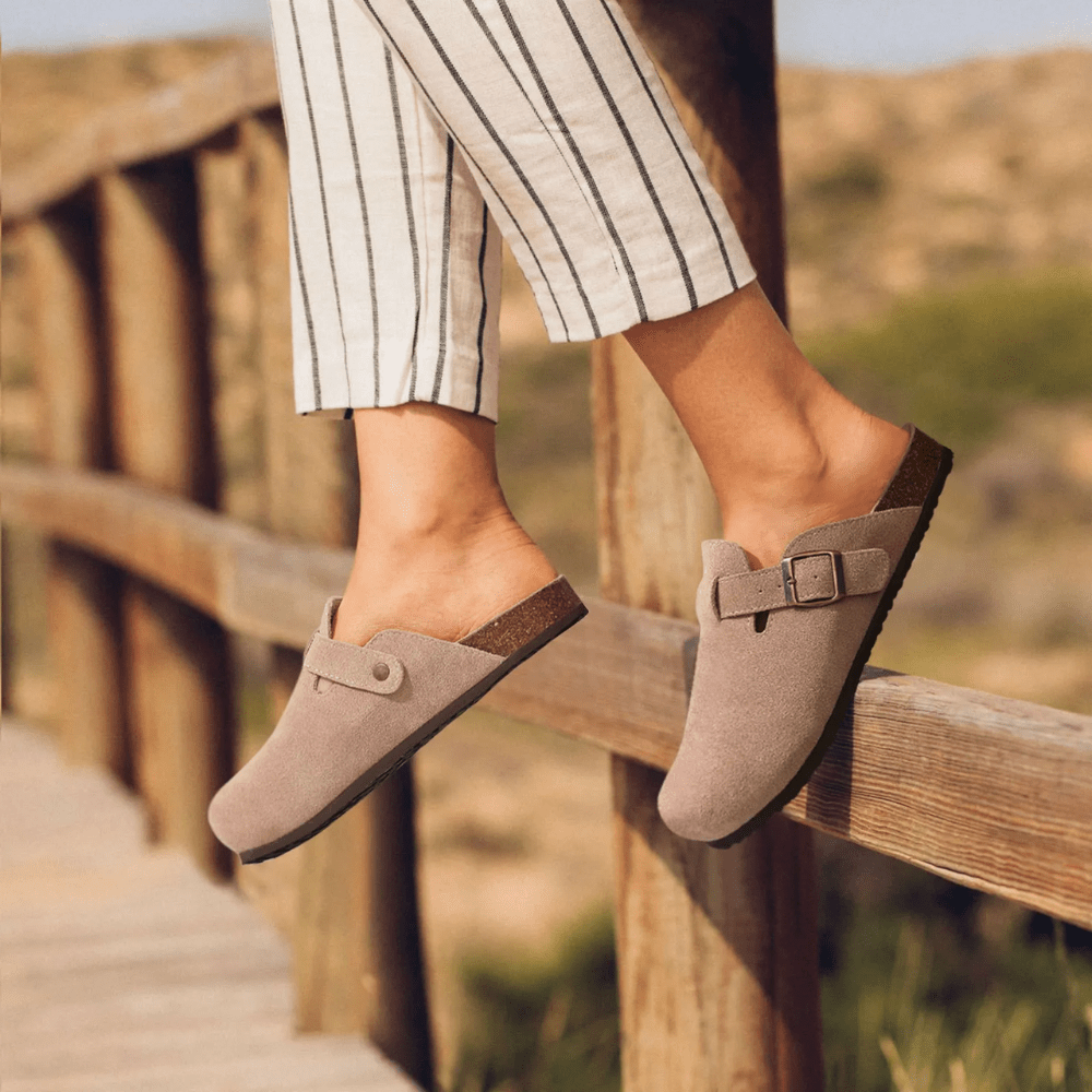 SOERA Minerva Adjustable Buckle Slip - On Sandals - Shoes -  Beige 40