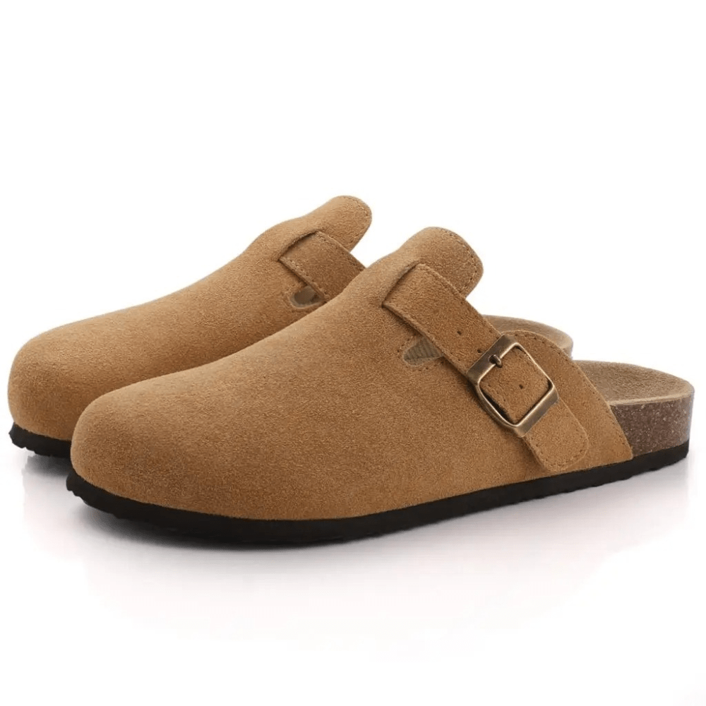 SOERA Minerva Adjustable Buckle Slip - On Sandals - Shoes -  Brown 38