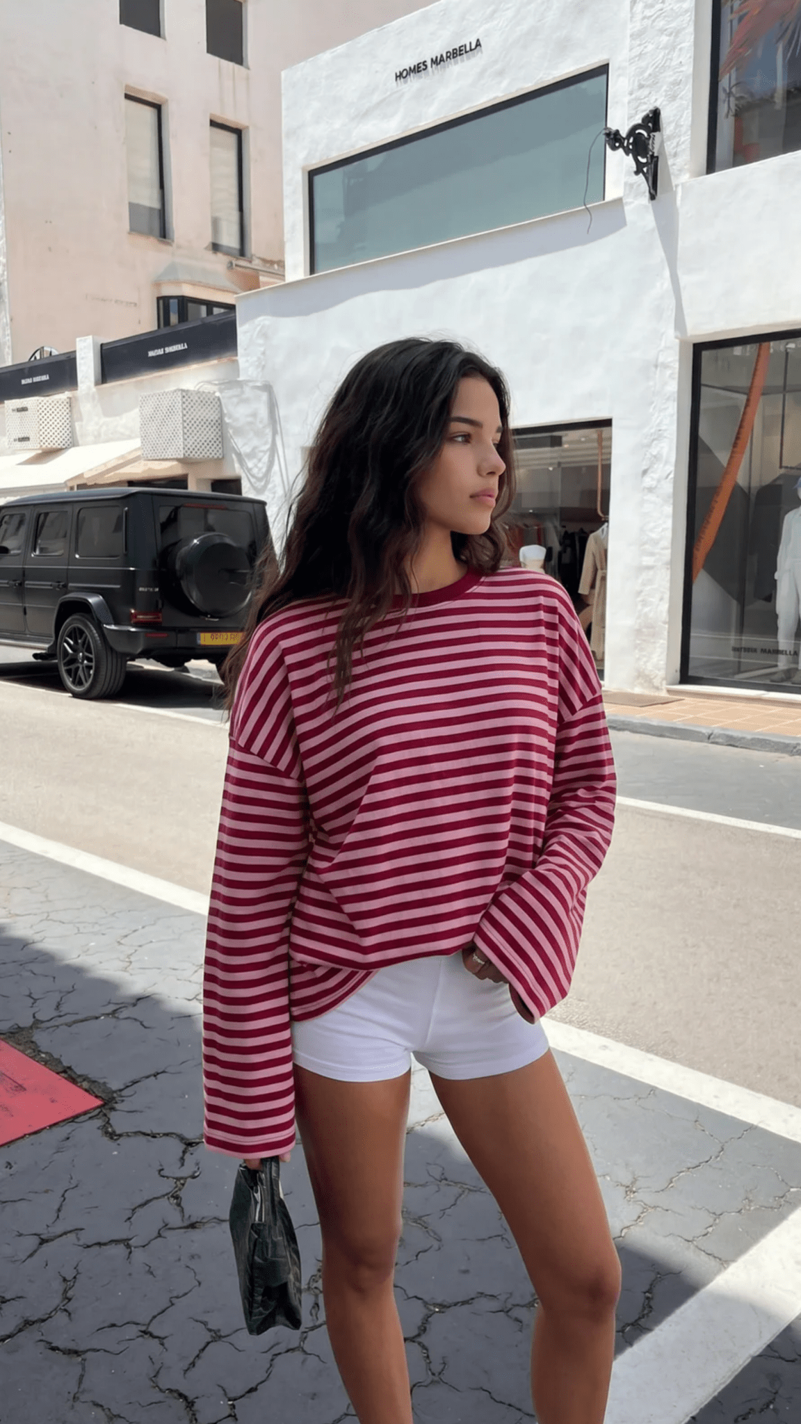 SOERA Vivien Striped Oversized Knit Sweater - Sweater - SOERA-362307-PIN-XS-76227 Pink XS